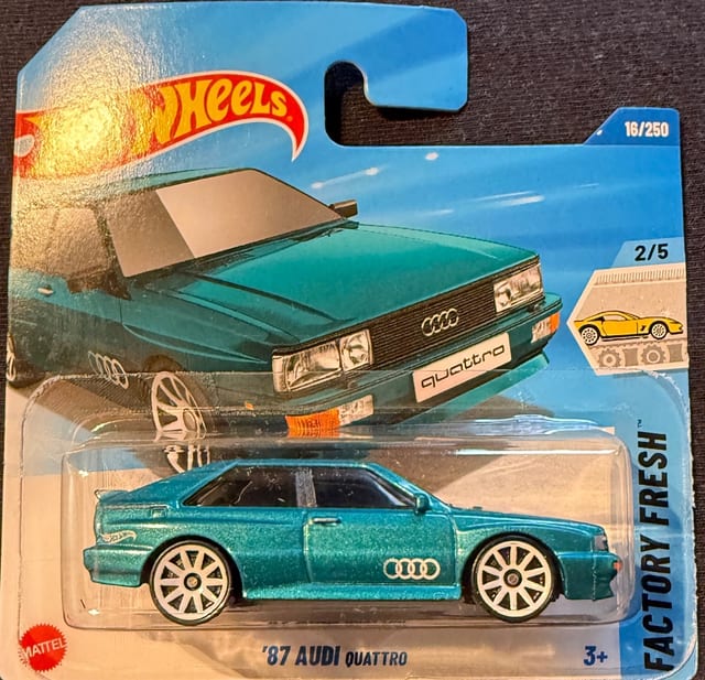 '87 Audi Quattro · Factory Fresh 2/5 · Toy # HYW72
