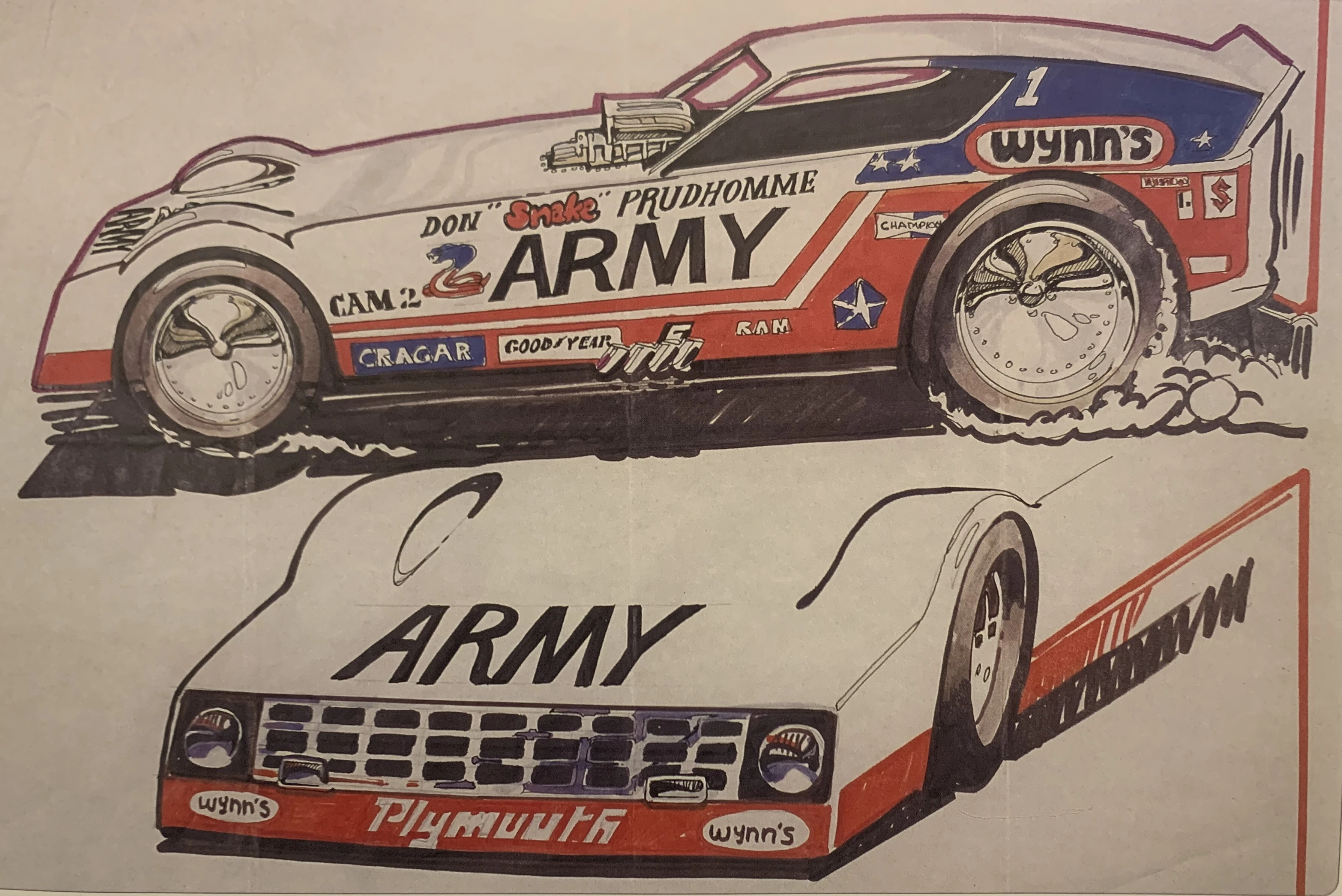 Army Funny Car