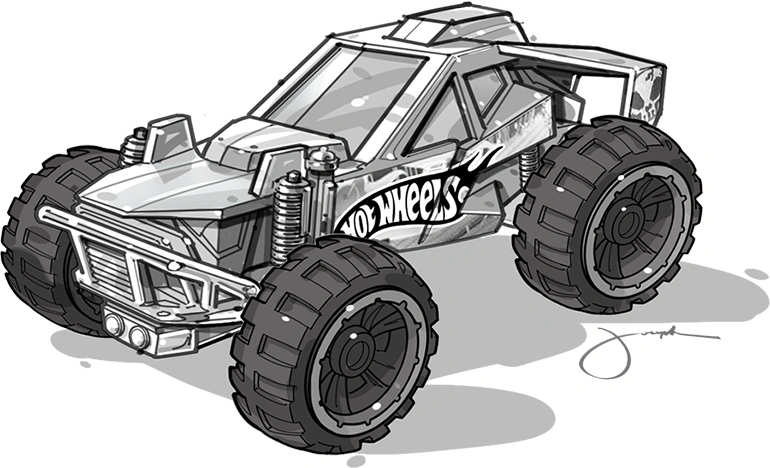 Team Hot Wheels Corkscrew Buggy